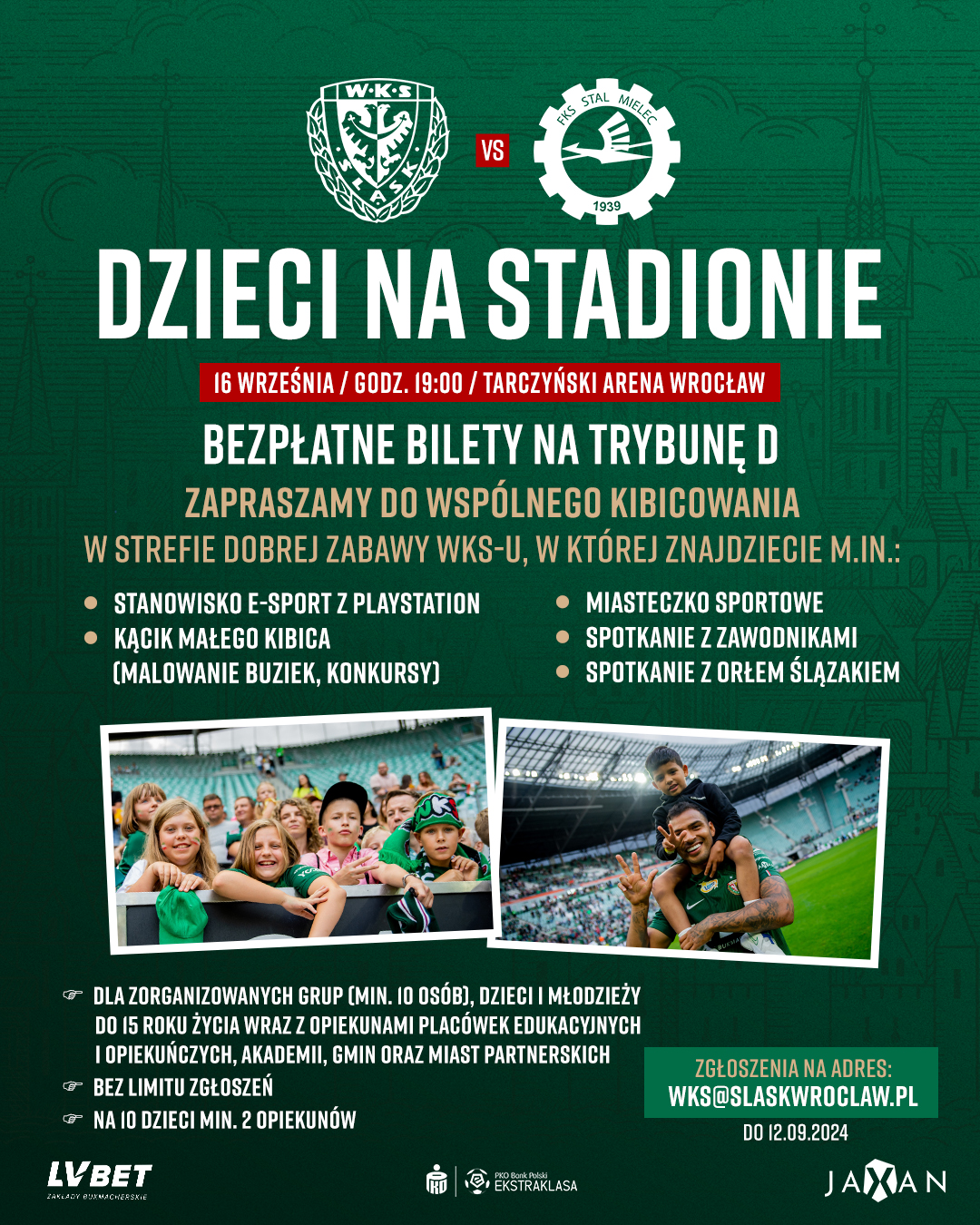 Dzieci na stadionie - 16 września