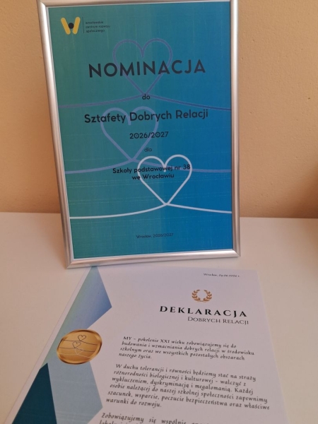 Sztafeta Dobrych Relacji w naszej szkole